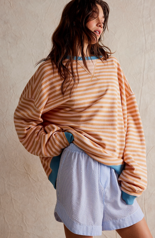 Amber – Oversized Striped Sweater