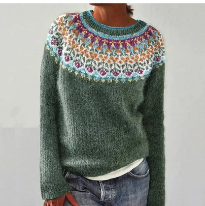 Pierina – Retro Autumn Knit Sweater