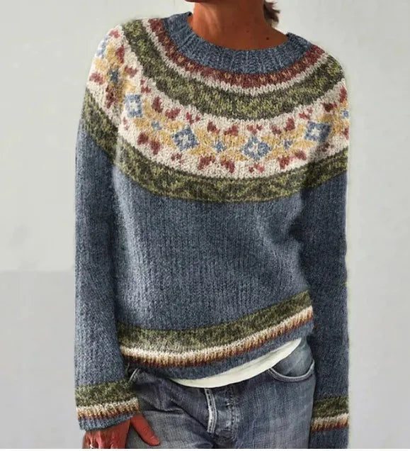 Pierina – Retro Autumn Knit Sweater
