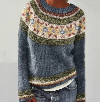 Pierina – Retro Autumn Knit Sweater